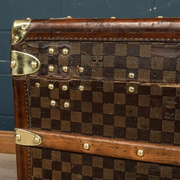 Louis Vuitton Trunk Covered in Damier Canvas France Circa 1900 - Image 31