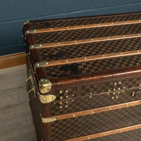 Louis Vuitton Trunk Covered in Damier Canvas France Circa 1900 - Image 34