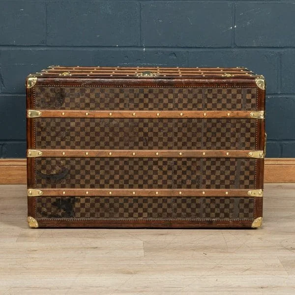 Louis Vuitton Trunk Covered in Damier Canvas France Circa 1900 - Image 6