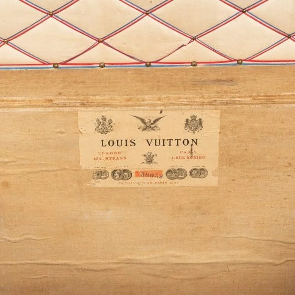 Louis Vuitton Trunk Covered in Damier Canvas France Circa 1900 - Image 10