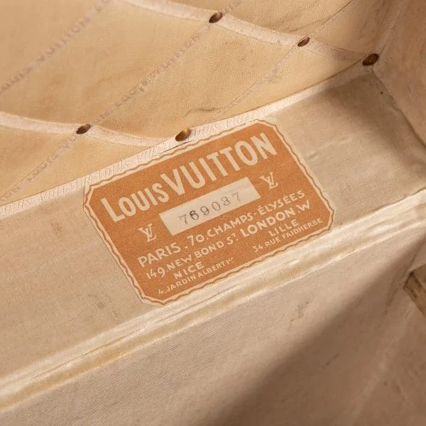 Louis Vuitton Trunk in Natural Cow Hide France Circa 1900 - Image 12