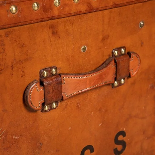 Louis Vuitton Trunk in Natural Cow Hide France Circa 1900 - Image 20