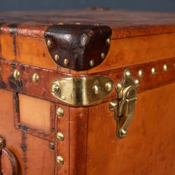 Louis Vuitton Trunk in Natural Cow Hide France Circa 1900 - Image 37