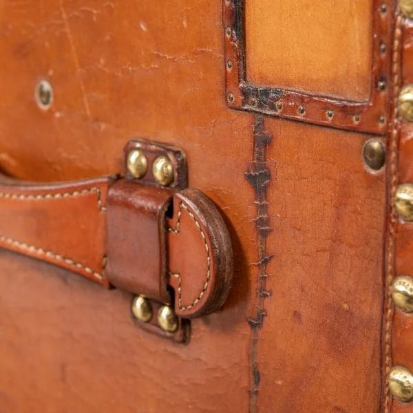 Louis Vuitton Trunk in Natural Cow Hide France Circa 1900 - Image 38