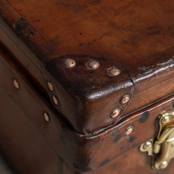 Louis Vuitton Suitcase in Natural Cow Hide, France Circa 1920 - Image 23