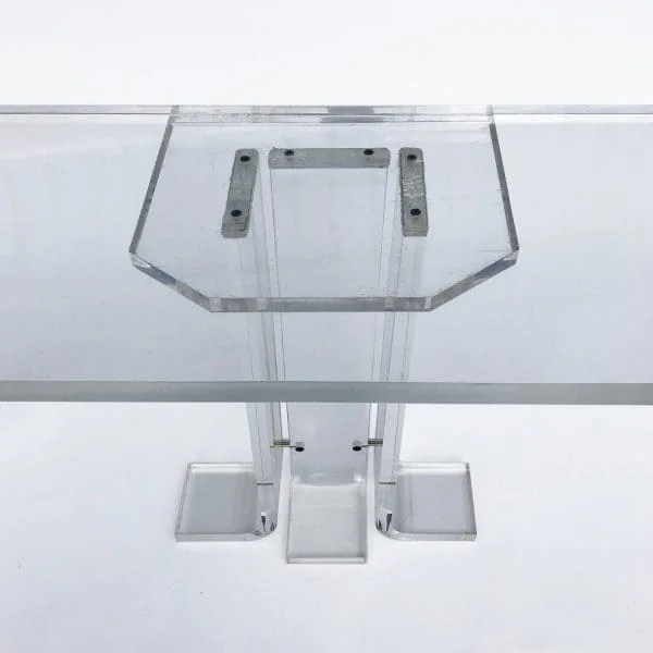 1970s Lucite Console Table - Image 8