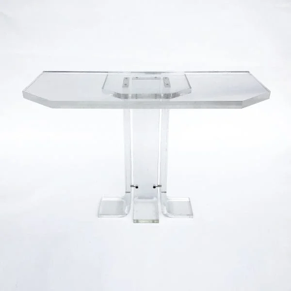 1970s Lucite Console Table - Image 2