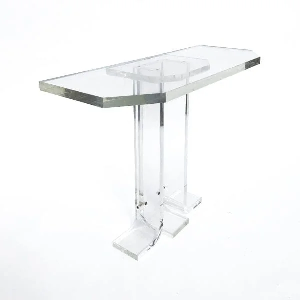 1970s Lucite Console Table - Image 4