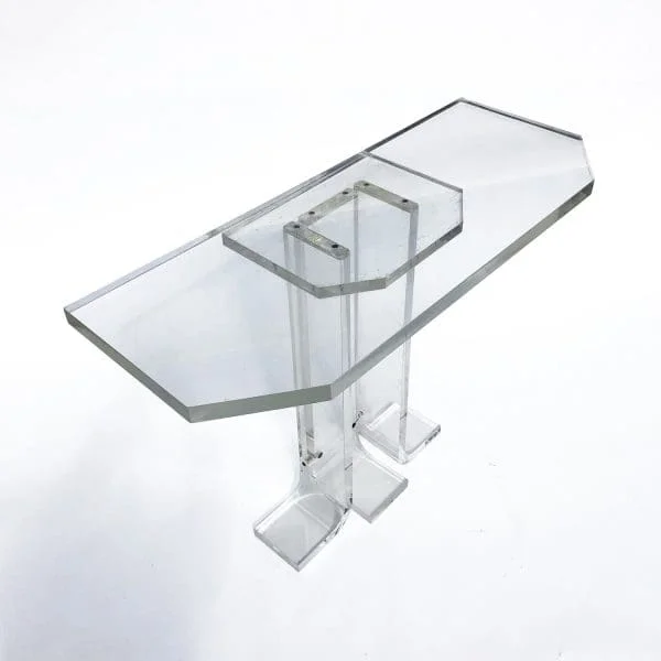 1970s Lucite Console Table - Image 5