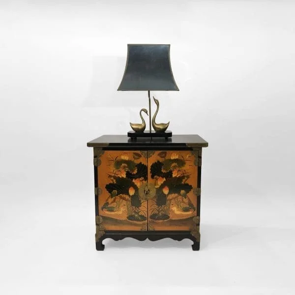 Maison Jansen Brass Swans Table Lamp - Image 9