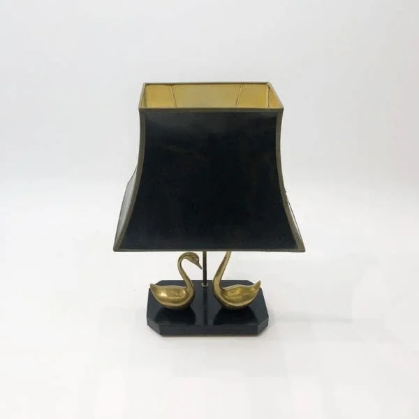 Maison Jansen Brass Swans Table Lamp - Image 6