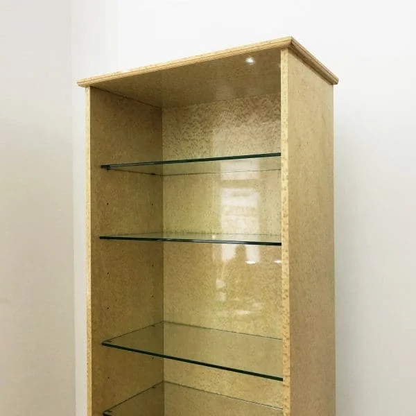 Studio Smania Tall Briar Burl Display Cabinet Circa 1980s - Image 10