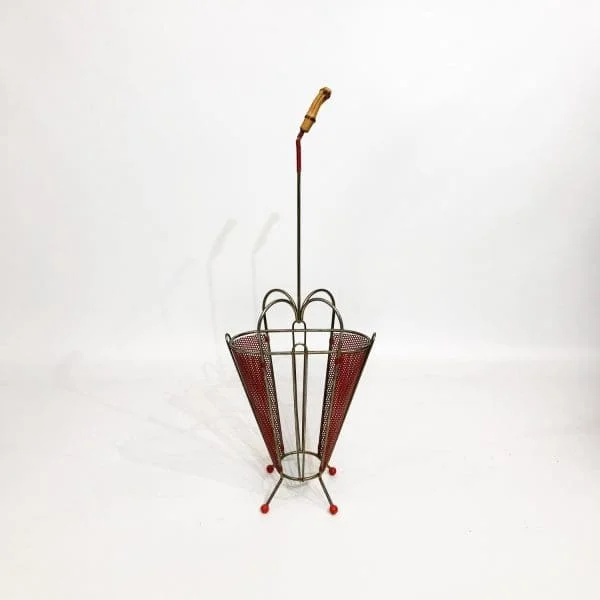 Midcentury French Mathieu Matégot Umbrella Stand Circa 1950s - Image 2