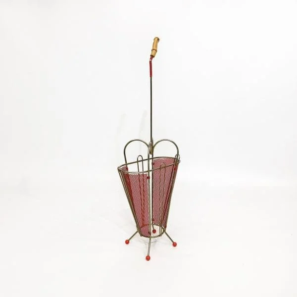 Midcentury French Mathieu Matégot Umbrella Stand Circa 1950s - Image 3