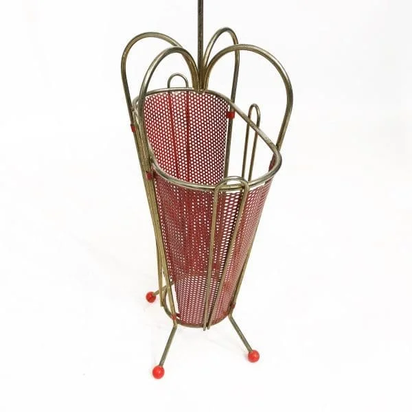 Midcentury French Mathieu Matégot Umbrella Stand Circa 1950s - Image 5