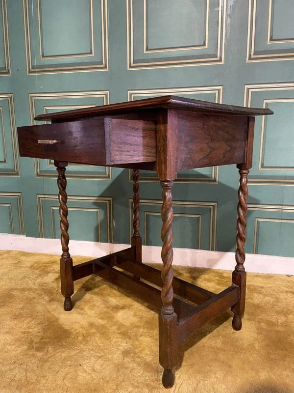 Mid 20th Century Oak Side Table - Image 4