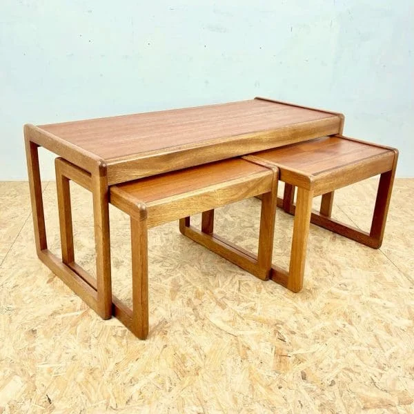 Mid Century Teak Nest of Tables - Image 4