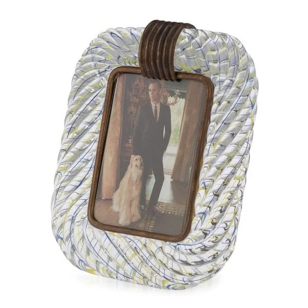 Mid 20th Century Hand-blown Glass Photo Frame by Venini, Italy - Image 2