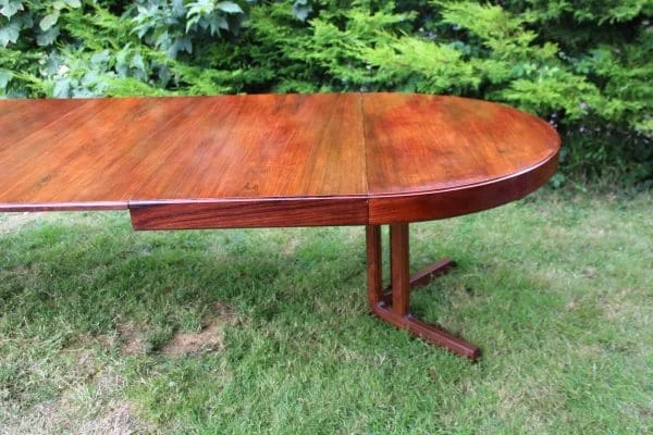 vintage Mid Century Extendable Dining Table in Rosewood by Johannes Andersen