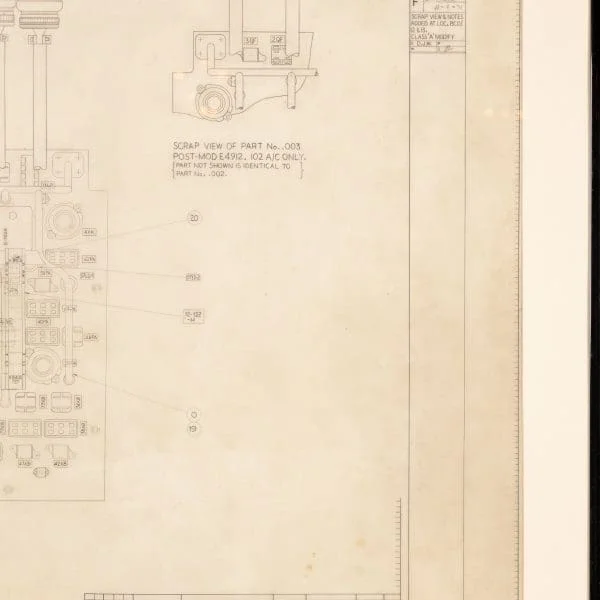 Original Concorde Design Drawing, England 1960s - Image 10