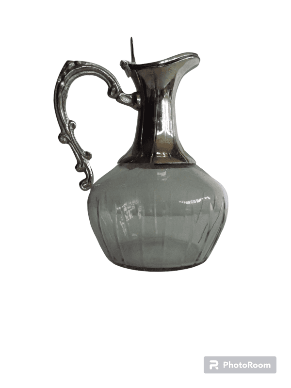 Antique Glass Claret Jug or Decanter 1900 - Image 6