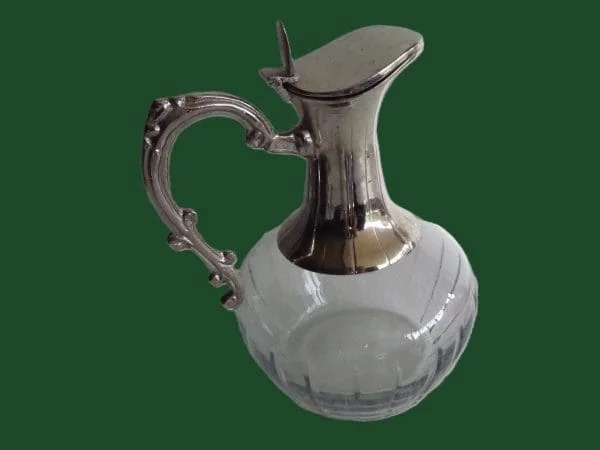 Antique Glass Claret Jug or Decanter 1900 - Image 5