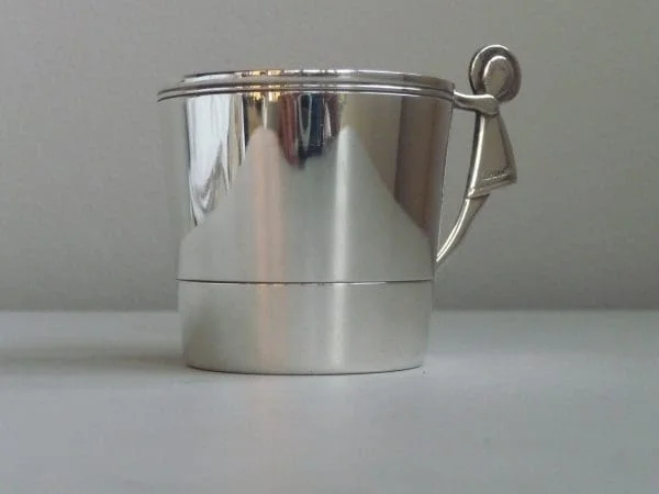 Vintage Silver Christening Cup, , Silver Plated 1980s