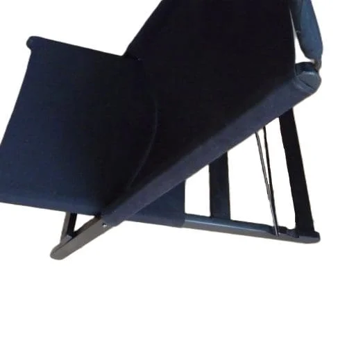 Vintage Lounge Chairs In Black Canvas By Tord Bjorklund