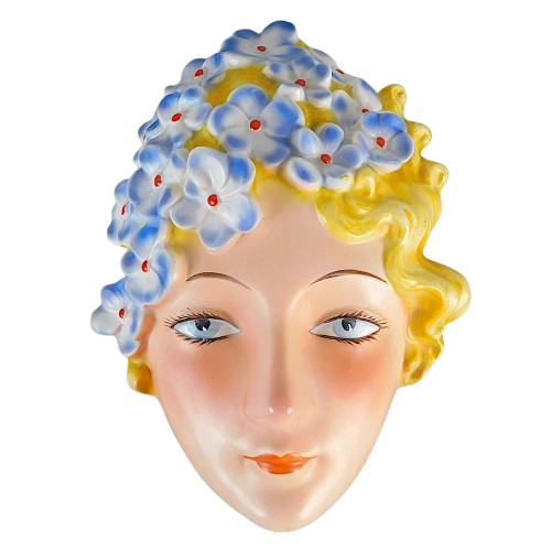 Art Deco Wall Mask by Goebel