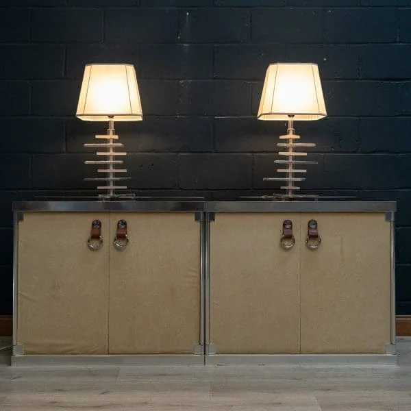 Pair of Stacked Lucite Table Lamps, USA, Mid 20th Century - Image 9