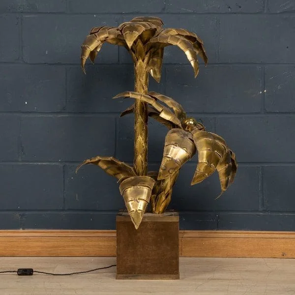 Palm Tree Floor Lamp or Side Lamp by Maison Jansen, France, Late 20th Century - Image 7