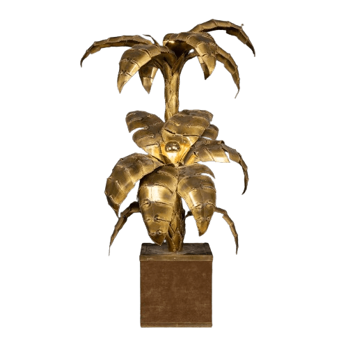 Palm Tree Floor Lamp or Side Lamp by Maison Jansen, France, Late 20th Century