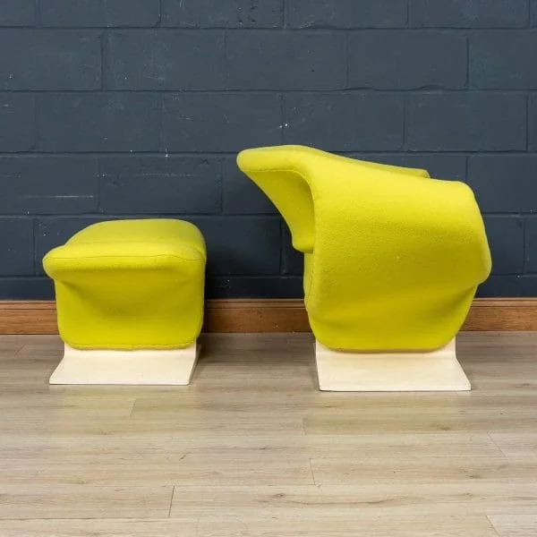 Ribbon Chair and Footstool by Pierre Paulin for Artifort, France, Late 20th Century - Image 7