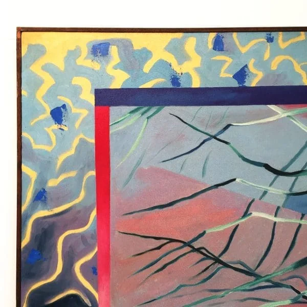 Richard Frank 'Palm's Parade' Painting, Oil On Canvas 1980 - Image 6