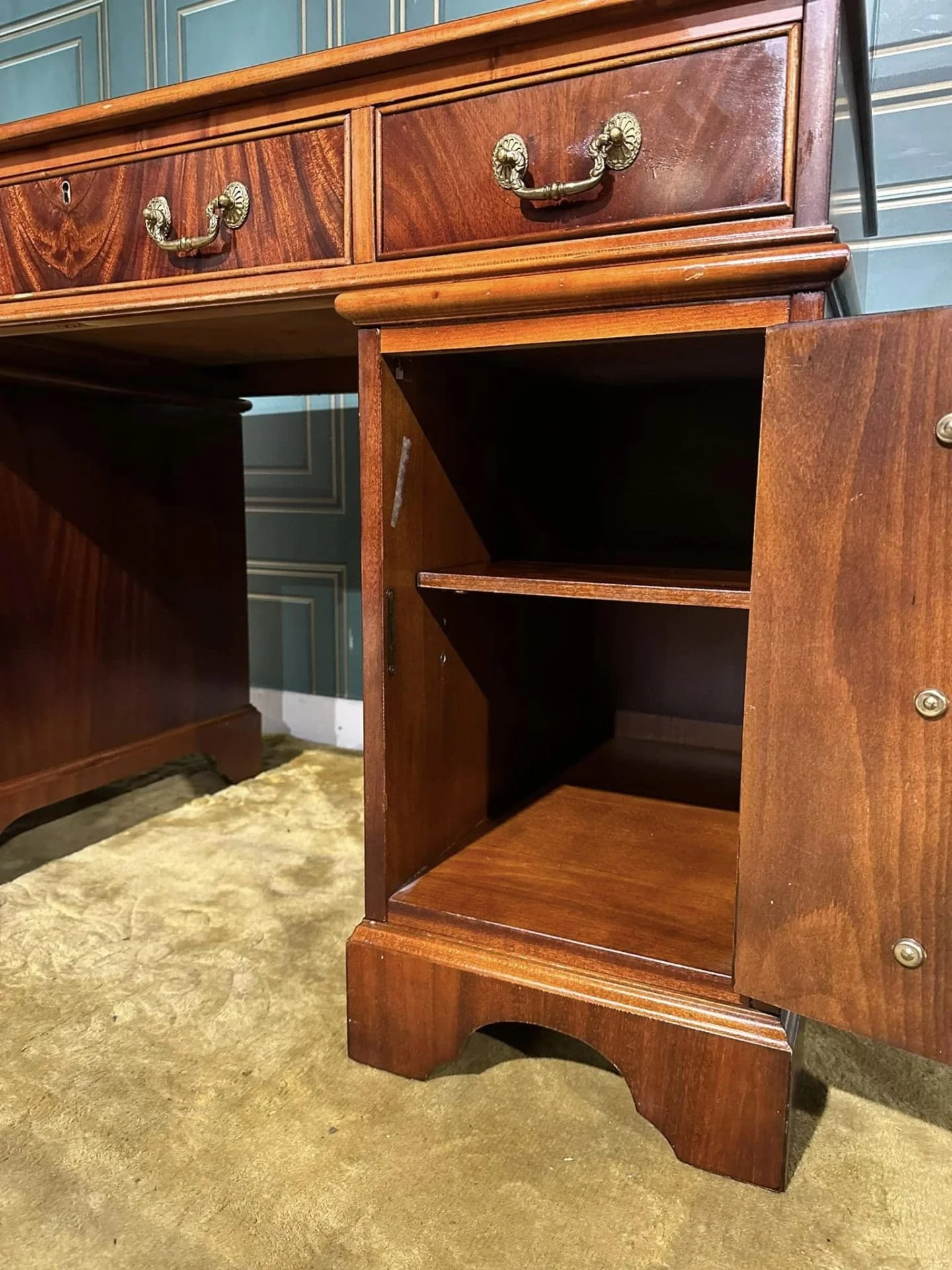 Reproduction Twin Pedestal Desk | ImParlour