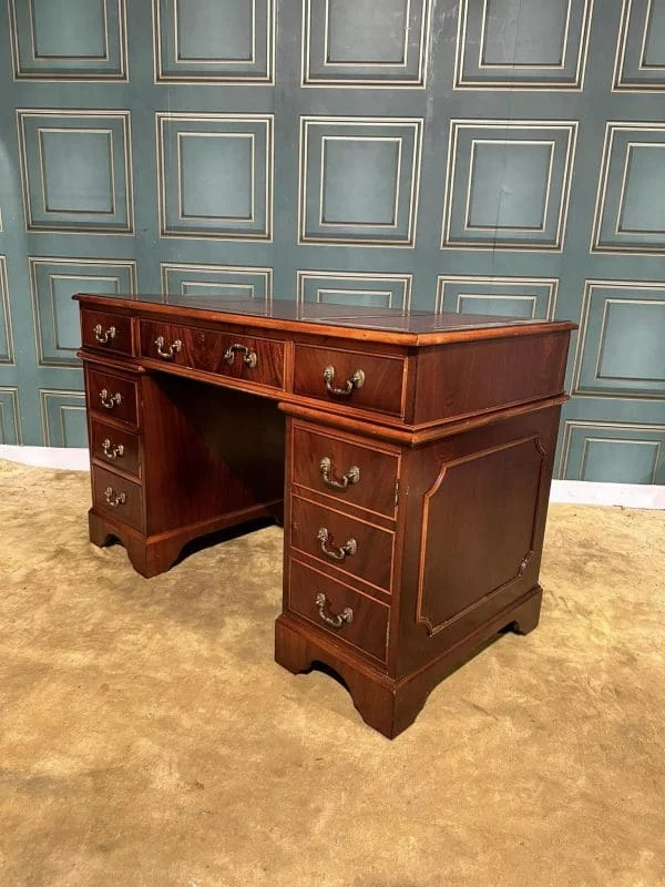 Reproduction Twin Pedestal Desk - Image 3