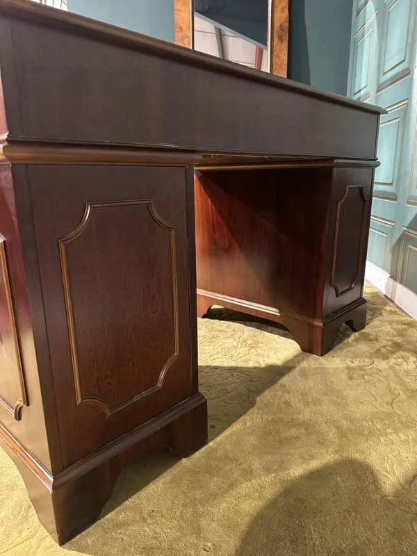 Reproduction Twin Pedestal Desk - Image 9