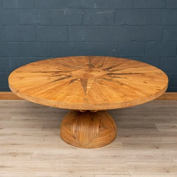 Rosa Dei Venti Table by Mario Ceroli for Poltronova, Italy, Early 1970s - Image 2