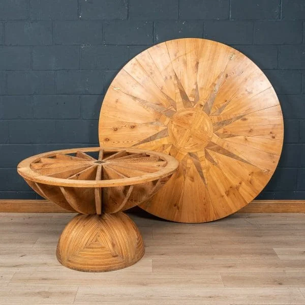 Rosa Dei Venti Table by Mario Ceroli for Poltronova, Italy, Early 1970s - Image 8