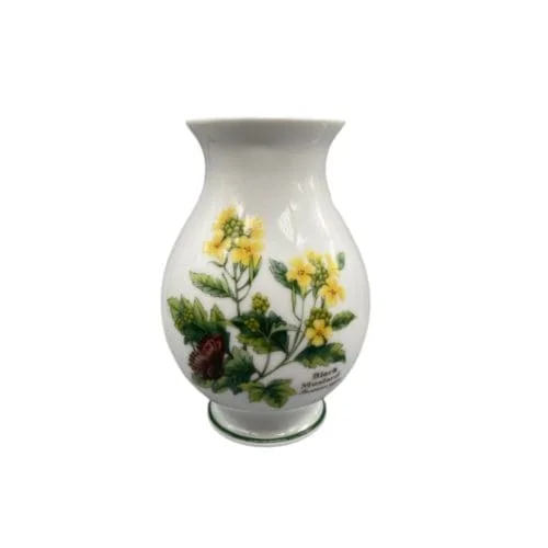 Royal Worcester Black Mustard Vase