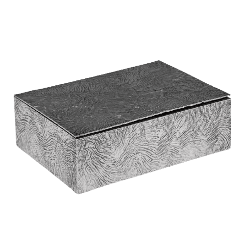Samorodok Silver Cigar Box by Tiffany & Co, USA Circa 1970