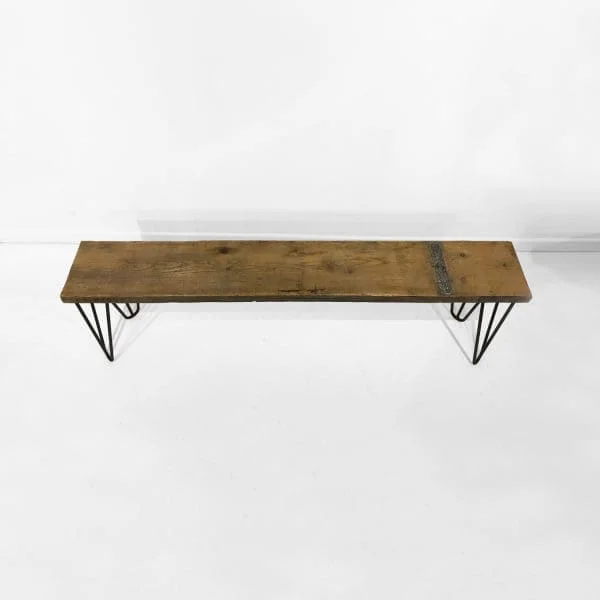 Industrial Bench With Hairpin Legs - Image 2