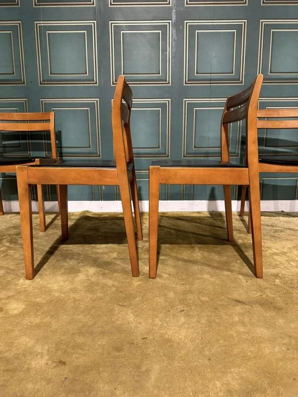 Set Of Four Retro Teak Dining Chairs - Image 6