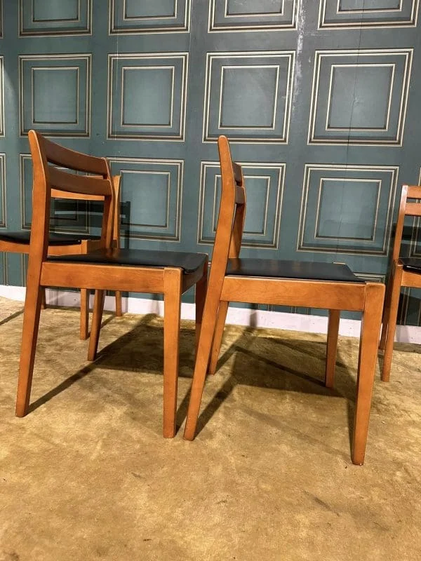 Set Of Four Retro Teak Dining Chairs - Image 4