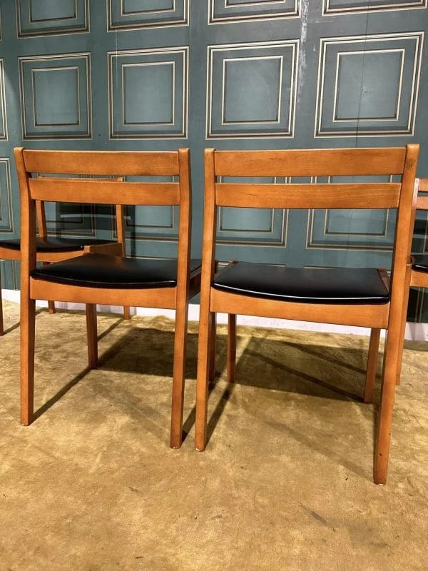 Set Of Four Retro Teak Dining Chairs - Image 7