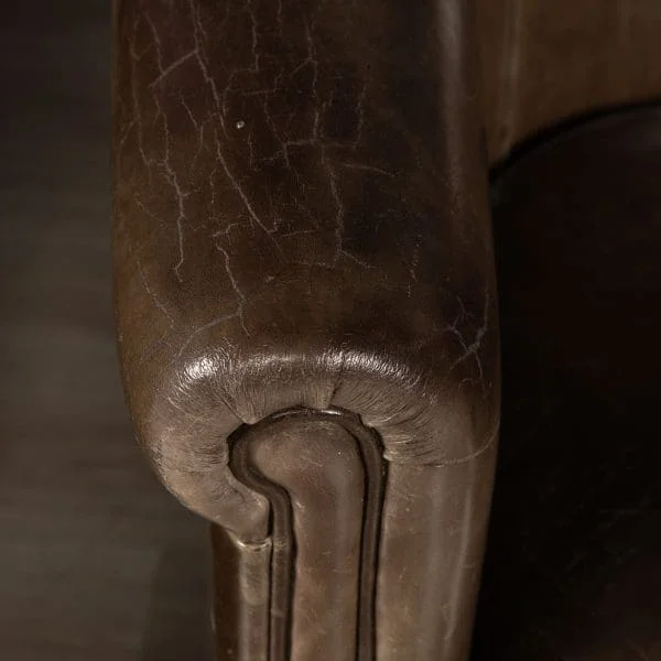 Pair of Sheepskin Leather Club Chairs, Holland, Late 20th Century - Image 21