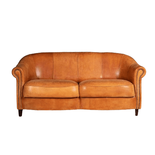 Sheepskin Leather Sofa, Holland, Late 20th Century