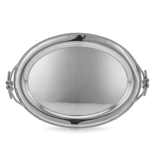 Silver Plated Tea Tray by Broggi, Italy Mid to Late 20th Century - Image 2