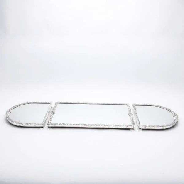 Silver Plated Mirrored Plateau made in Sheffield, England - Image 2