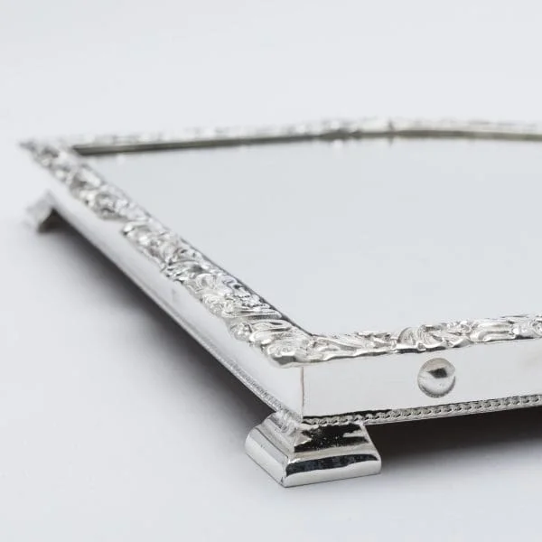 Silver Plated Mirrored Plateau made in Sheffield, England - Image 12